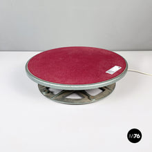 Load image into Gallery viewer, Rotating display in metal and red fabric, 1970s