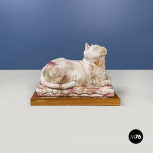 Load image into Gallery viewer, Statue of cat in terracotta by M. Moretto, 1980s