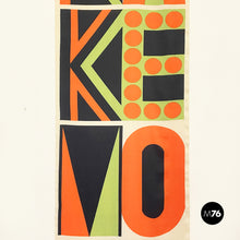 Load image into Gallery viewer, Wall print on fabric mod. Kakemono by Giulio Confalonieri, 1900-1950s