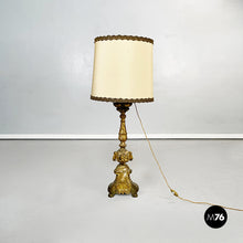 Charger l'image dans la galerie, Candelabra lamps in wood and fabric, 1800s