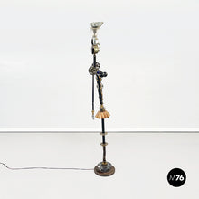 Load image into Gallery viewer, Sculptures and floor lamps in metal, glass and marble, 2000s