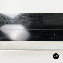 Load image into Gallery viewer, Shelf in black wood and steel, 1980s