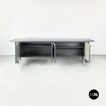 Load image into Gallery viewer, Sideboard in gray and white wood, 1980s