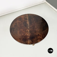 画像をギャラリービューアに読み込む, Coffee table in wood, parchment and brass by Aldo Tura, 1960s