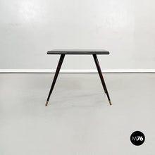 Load image into Gallery viewer, Rectangular coffee table in wood and brass, 1950s