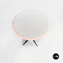 Load image into Gallery viewer, Round coffee tables in laminate and metal, 1980s