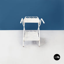 画像をギャラリービューアに読み込む, White iron garden cart, 1960s