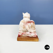 Load image into Gallery viewer, Statue of cat in terracotta by M. Moretto, 1980s