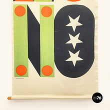 Load image into Gallery viewer, Wall print on fabric mod. Kakemono by Giulio Confalonieri, 1900-1950s