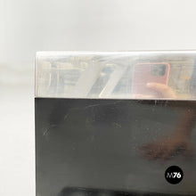 Load image into Gallery viewer, Shelf in black wood and steel, 1980s