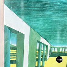 Load image into Gallery viewer, Print on paper for the Milan Furniture Fair by BeB Italia, 1983