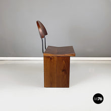 Charger l'image dans la galerie, Chairs, bench and dining table in solid wood, 1980s