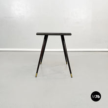 Load image into Gallery viewer, Rectangular coffee table in wood and brass, 1950s