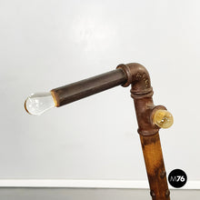 Load image into Gallery viewer, Wooden valet clothes stand with glass hooks by Fabiustita, 1990s