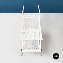 画像をギャラリービューアに読み込む, White iron garden cart, 1960s