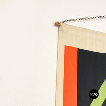 Load image into Gallery viewer, Wall print on fabric mod. Kakemono by Giulio Confalonieri, 1900-1950s