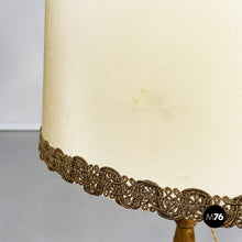 Charger l'image dans la galerie, Candelabra lamps in wood and fabric, 1800s