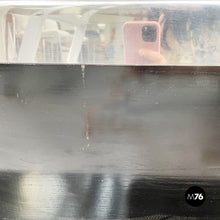 Load image into Gallery viewer, Shelf in black wood and steel, 1980s