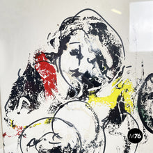 Load image into Gallery viewer, Abstract mixed media painting on paper, 1972
