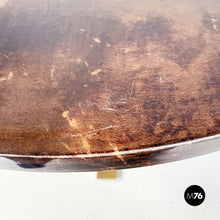 画像をギャラリービューアに読み込む, Coffee table in wood, parchment and brass by Aldo Tura, 1960s
