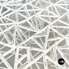 Load image into Gallery viewer, Outside coffee table in white tubular metal, 2000s