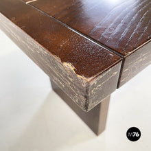 Charger l'image dans la galerie, Chairs, bench and dining table in solid wood, 1980s