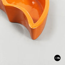 Load image into Gallery viewer, Orange ceramic vases, 1970s