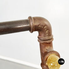 Load image into Gallery viewer, Wooden valet clothes stand with glass hooks by Fabiustita, 1990s