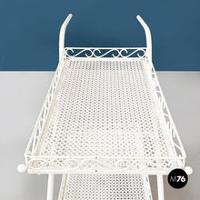 画像をギャラリービューアに読み込む, White iron garden cart, 1960s