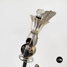 Load image into Gallery viewer, Sculptures and floor lamps in metal, glass and marble, 2000s