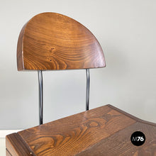 Charger l'image dans la galerie, Chairs, bench and dining table in solid wood, 1980s