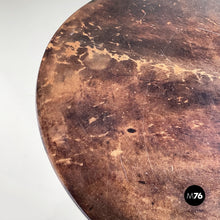 画像をギャラリービューアに読み込む, Coffee table in wood, parchment and brass by Aldo Tura, 1960s