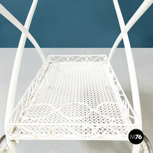 画像をギャラリービューアに読み込む, White iron garden cart, 1960s