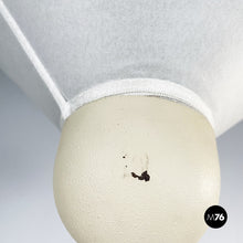 画像をギャラリービューアに読み込む, Floor lamp in white fabric and metal, 1980s