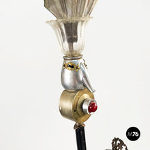 Load image into Gallery viewer, Sculptures and floor lamps in metal, glass and marble, 2000s