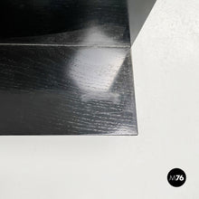 Load image into Gallery viewer, Shelf in black wood and steel, 1980s