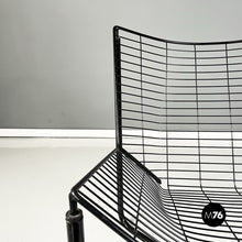 Load image into Gallery viewer, Armchair in black tubular metal, 1980s