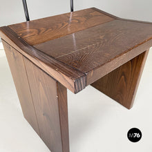 Charger l'image dans la galerie, Chairs, bench and dining table in solid wood, 1980s