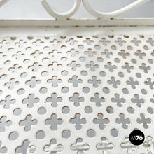 画像をギャラリービューアに読み込む, White iron garden cart, 1960s