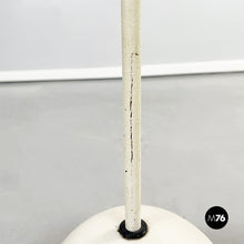画像をギャラリービューアに読み込む, Floor lamp in white fabric and metal, 1980s