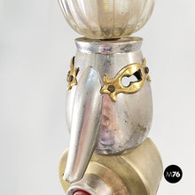 Load image into Gallery viewer, Sculptures and floor lamps in metal, glass and marble, 2000s