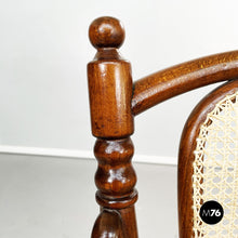 Load image into Gallery viewer, Chairs with straw and wood by Thonet, 1900s