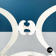 画像をギャラリービューアに読み込む, Garden chairs in white wrought iron, 1960s