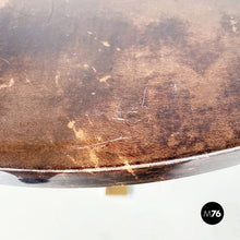 画像をギャラリービューアに読み込む, Coffee table in wood, parchment and brass by Aldo Tura, 1960s