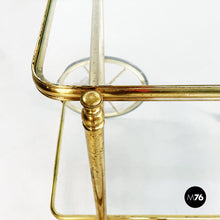 Charger l'image dans la galerie, Cart in brass and glass, 1950s