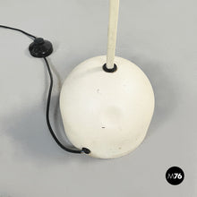 画像をギャラリービューアに読み込む, Floor lamp in white fabric and metal, 1980s