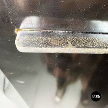 Load image into Gallery viewer, Shelf in black wood and steel, 1980s