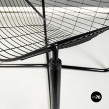 Load image into Gallery viewer, Armchair in black tubular metal, 1980s