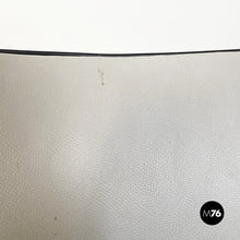 将图片加载到图库查看器,Chairs in black and gray leather and wood, 1980s