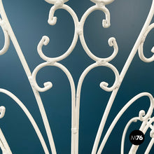 Load image into Gallery viewer, White iron garden chairs with curls, 1960s